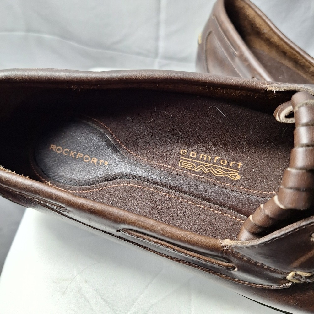 ROCKPORT Kiltie Tassel Loafer Men Sz 11.5M Brown Leather Slip-On Comfort DMX EUC - Picture 8 of 10